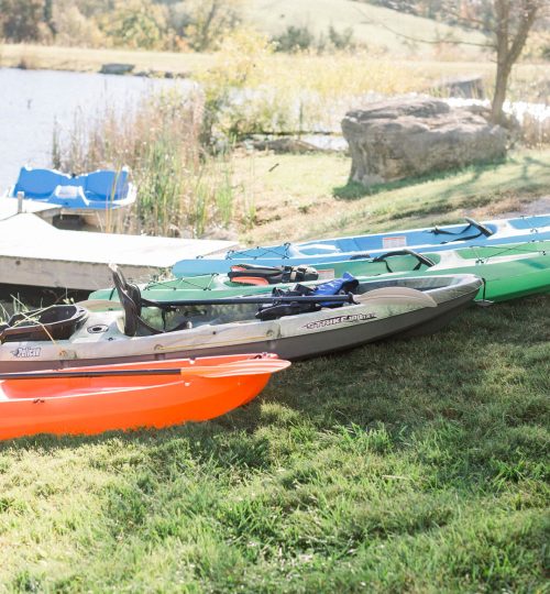 Rental includes kayaks