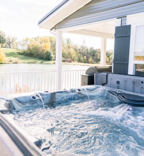 Optional luxury hot tub with a view