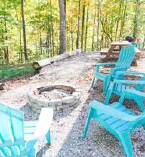 Private VIP location with firepit, grill, picnic table, seating and gorgeous views.